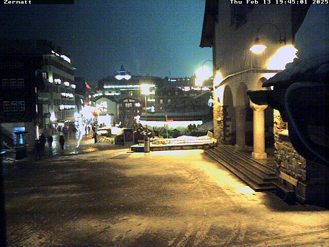 Zermatt: Webcam Kirchplatz